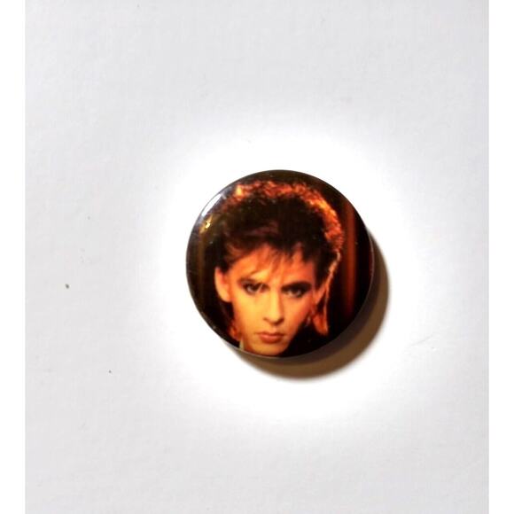 Duran Duran Nick Rhodes Vintage 1980s Badge Button Pinback Pop Rock New Wave 1" - Picture 1 of 2